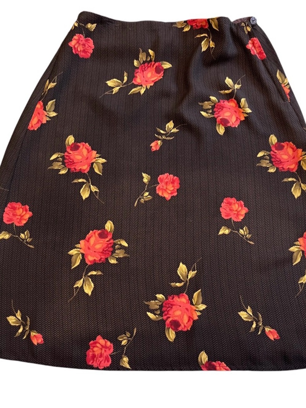 Vintage Jaclyn smith classic brown floral skirt size 8